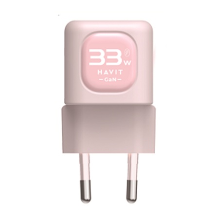 Acumulator pentru Priza 33W, USB, Type-C - Havit (UC230 EU) - Pink