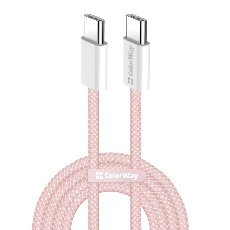 Cablu Type-C, 60W, 1m - ColorWay (CW-CBPDCC061-P) - Pink