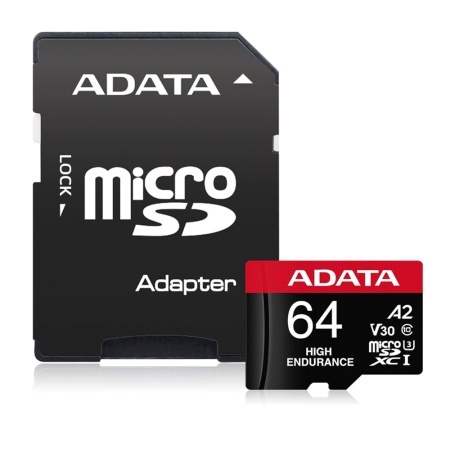 Card de Memorie MicroSDXC 64GB - Adata (AUSDX64GUI3V30SHA2) - Black