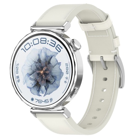 Curea pentru Huawei Watch GT 4 (41mm)/W1/Honor Watch S1/Garmin Venu 2S/Vivoactive 4S - Techsuit Watchband 18mm (W073) - White