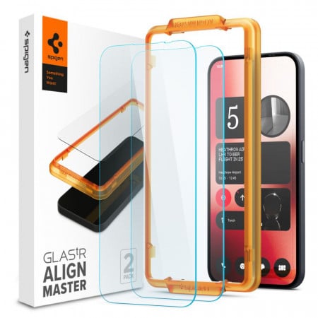 Folie pentru Nothing Phone (2a) / (2a) Plus (set 2) - Spigen Glas.TR Align Master - Clear