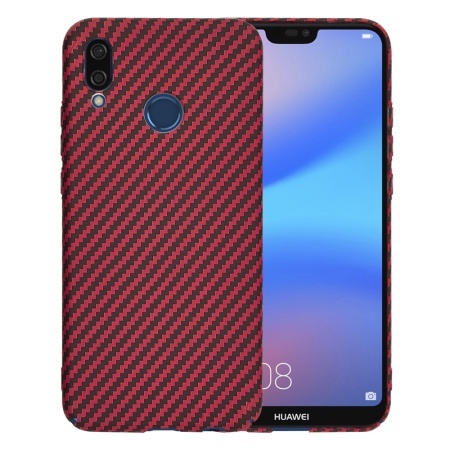 Husa pentru Huawei P20 Lite - Techsuit Carbonite FiberShell - Red