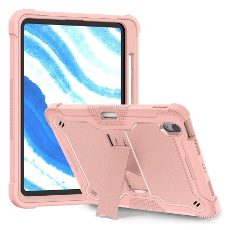 Husa pentru iPad Air 11Â (2024) + Folie - Techsuit Rugged TabShell - Rose Gold