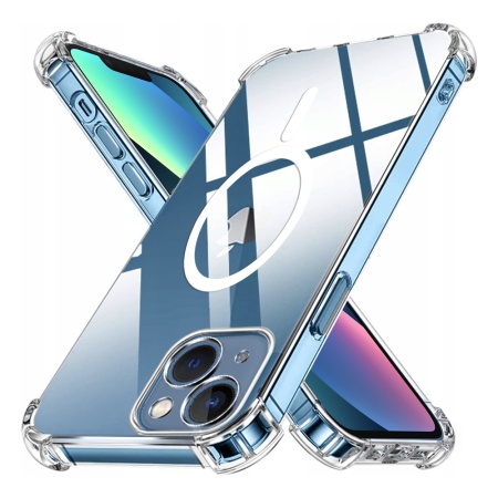 Husa pentru iPhone 13 - Techsuit Shockproof Clear Silicone MagSafe - Clear