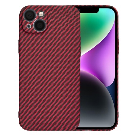 Husa pentru iPhone 14 - Techsuit Carbonite FiberShell - Red