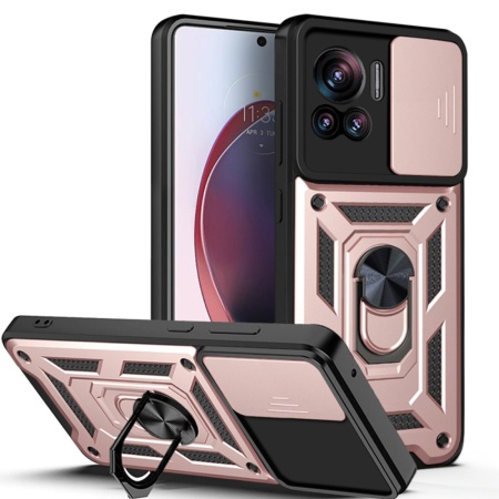 Husa pentru Motorola Edge 30 Ultra - Techsuit CamShield Series - Rose Gold