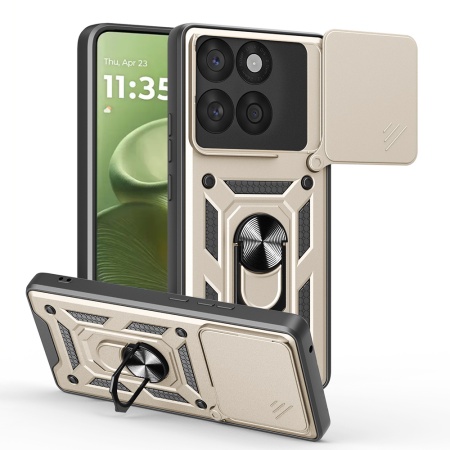 Husa pentru Motorola Edge 60 / Edge 60 Fusion - Techsuit CamShield Series - Gold