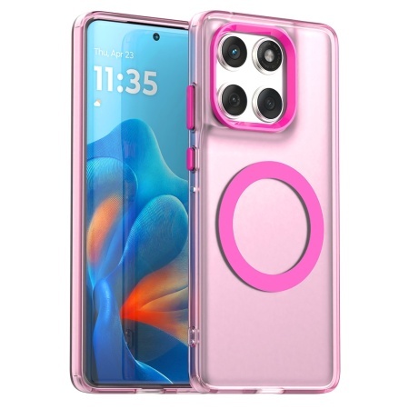 Husa pentru Motorola Edge 60 / Edge 60 Fusion - Techsuit CandyCase MagSafe - Pink