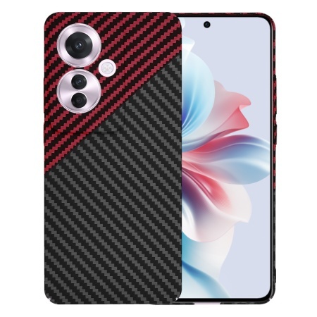 Husa pentru Oppo Reno11 F - Techsuit Carbonite FiberShell - Red Vortex