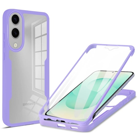 Husa pentru Samsung Galaxy S25 Edge + Folie - Techsuit ColorVerse 360 Series - Purple