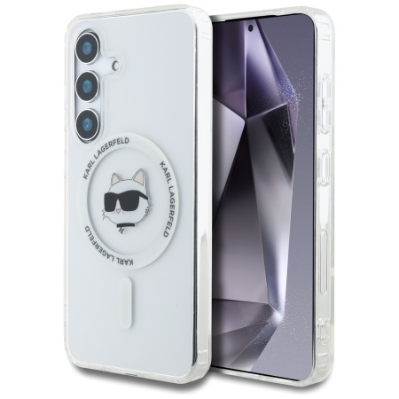 Husa pentru Samsung Galaxy S25 Plus - Karl Lagerfeld IML MagSafe (KLHMS25MHLSCHH) - Choupette`s Head
