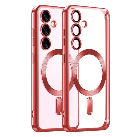 Husa pentru Samsung Galaxy S25 - Techsuit Luxury Crystal MagSafe - Red