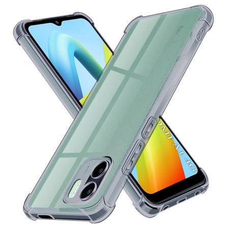 Husa pentru Xiaomi Redmi A1 / A2 - Techsuit Shockproof Clear Silicone - Smoke Black