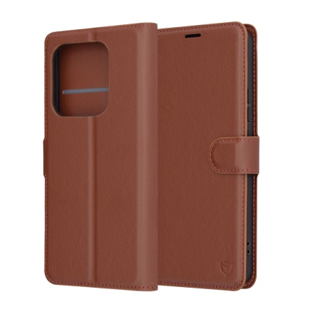 Husa pentru Xiaomi Redmi Note 14 5G - Techsuit Leather Folio - Brown