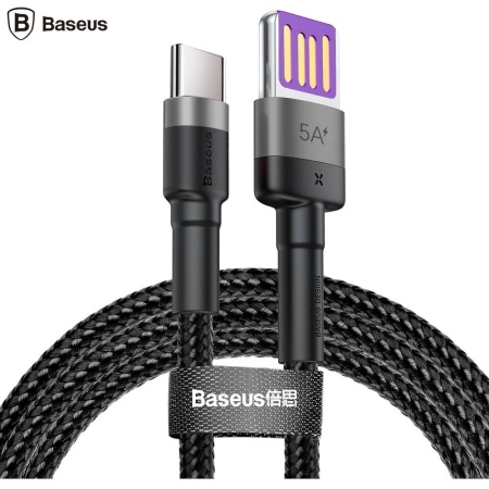 Cablu de date Baseus Cafule 40W USB la USB-C Quick Charge 1m