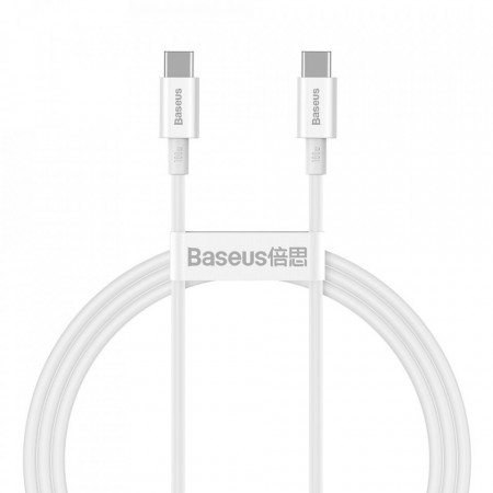 Cablu de Date Type-C la Type-C 100W, 1m - Baseus Superior Series (CATYS-B02) - White