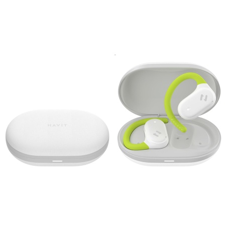 Casti fara Fir Open-Ear, Bluetooth 5.4, TWS, ENC, IPX5, Type-C, 1000mAh, Havit Life App - Havit (OWS915) - White