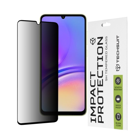 Folie pentru Samsung Galaxy A05 / A05s - Techsuit 111D Privacy FullÂ Glue - Black
