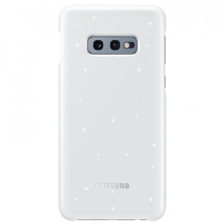 Husa de protectie Samsung pentru Galaxy S10e, LED, NFC powered back, Alb