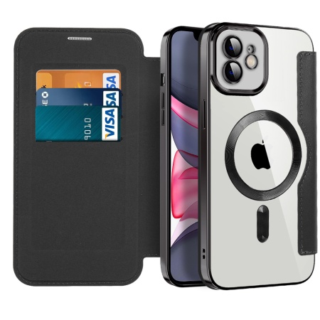 Husa pentru iPhone 11 - Techsuit SmartMag Book Case - Black