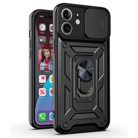 Husa pentru iPhone 12 mini - Techsuit CamShield Series - Black