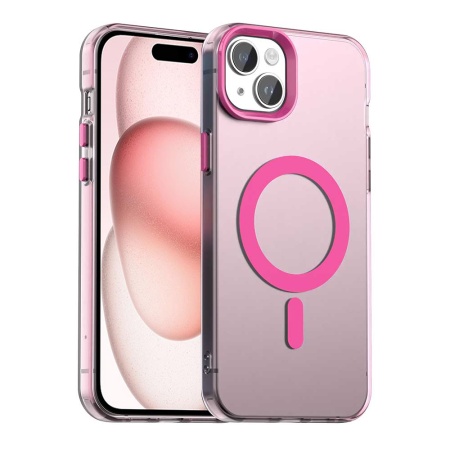 Husa pentru iPhone 15 Plus - Techsuit CandyCase MagSafe - Pink