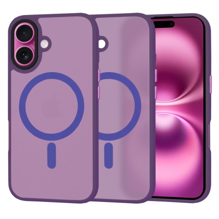 Husa pentru iPhone 16 Plus - Techsuit HaloFrost MagSafe Series - Deep Purple