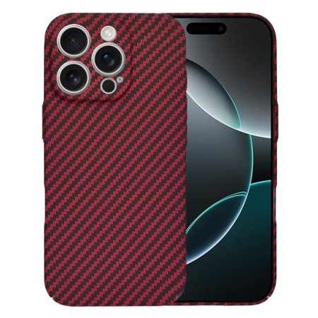 Husa pentru iPhone 16 Pro - Techsuit Carbonite FiberShell - Red