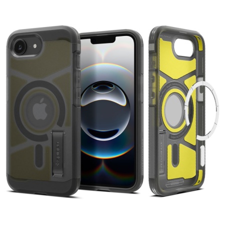 Husa pentru iPhone 16e - Spigen Tough Armor MagSafe - Frost Black