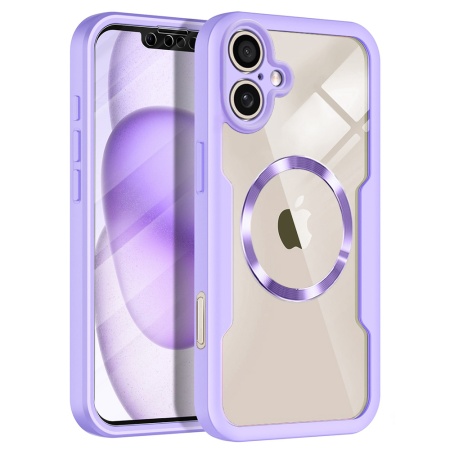 Husa pentru iPhone 17 + Folie - Techsuit ColorVerse 360 MagSafe Series - Purple
