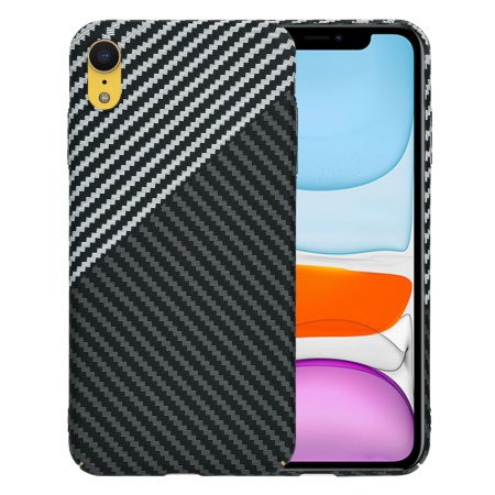 Husa pentru iPhone XR - Techsuit Carbonite FiberShell - Stealth Gray