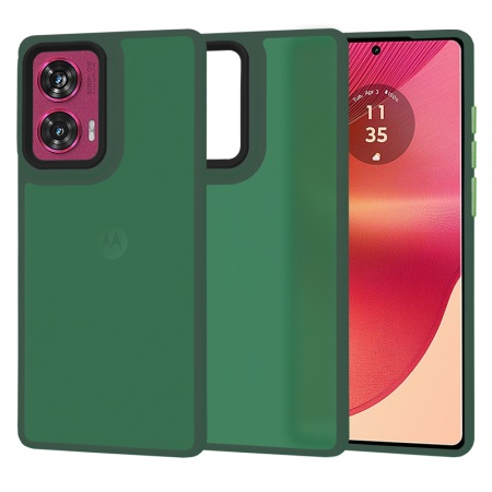 Husa pentru Motorola Edge 50 Fusion - Techsuit HaloFrostÂ Series - Midnight Green