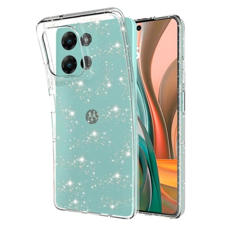 Husa pentru Motorola Moto G75 - Techsuit SparkleSkin Series - Clear