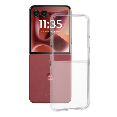 Husa pentru Motorola Razr 60 Ultra - Techsuit Clear Silicone - Transparent
