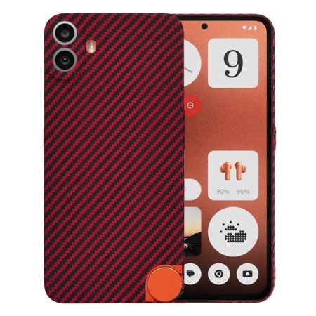 Husa pentru Nothing CMF Phone 1 - Techsuit Carbonite FiberShell - Red