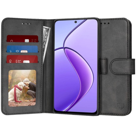 Husa pentru Realme 12 / 12x - Techsuit Diary Book - Black
