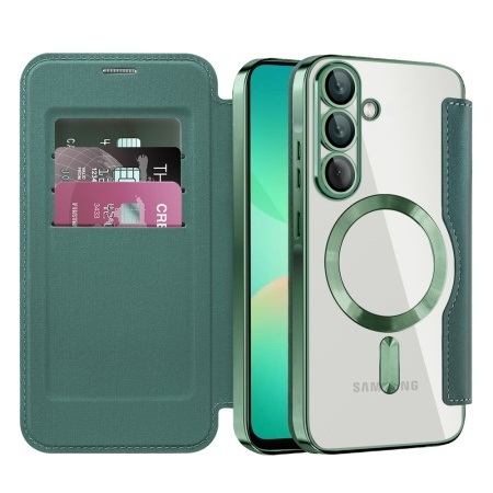 Husa pentru Samsung Galaxy A26 5G - Techsuit SmartMag Book Case - Green