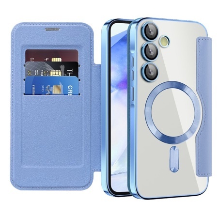 Husa pentru Samsung Galaxy A55 5G - Techsuit SmartMag Book Case - Light Blue