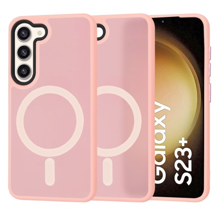 Husa pentru Samsung Galaxy S23 Plus - Techsuit HaloFrostÂ MagSafe Series - Pink