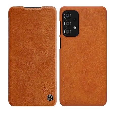 Husa pentru Samsung Galaxy S24 FE - Nillkin Qin Pro Leather Case - Brown