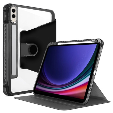 Husa pentru Samsung Galaxy Tab S9 Plus / S9 FE Plus / S10 Plus - Techsuit Crystal Vision - Black
