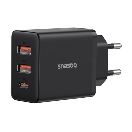 Incarcator retea Baseus Cube Fast Charge 2U+C 30W negru