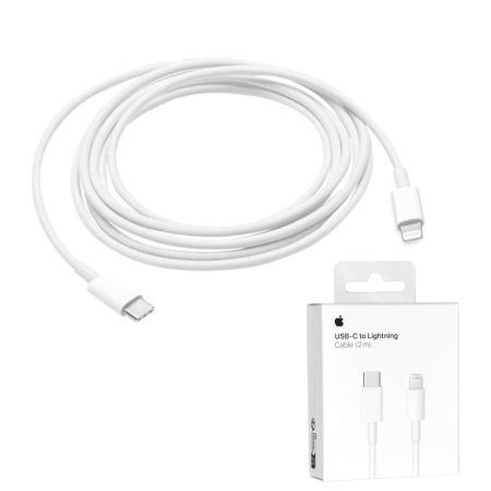 Cablu de Date USB-C la Lightning, 2m - Apple A2441 (MQGH2ZM/A) - White (Blister Packing)