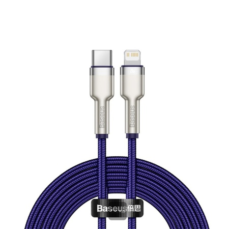 Cablu Type-C la Lightning 20W, 2m - Baseus Cafule Series (CATLJK-B05) - Purple
