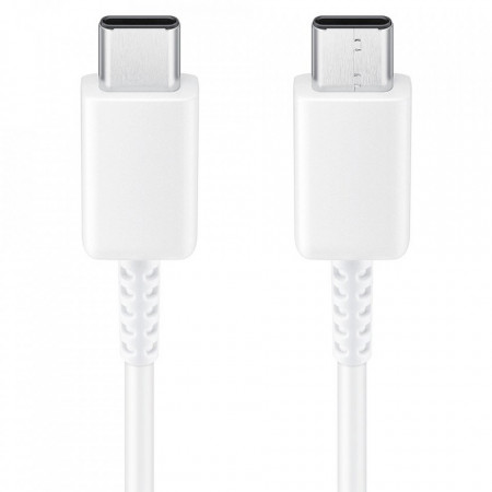 Cablu Type-C la Type-C, Super Fast Charging, 100W, 1m - Samsung (EP-DG977BWE) - White (Bulk Packing)