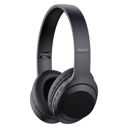 Casti fara Fir Bluetooth 5.1, 200mAh, Type-C, AUX - Havit (H628BT) - Black