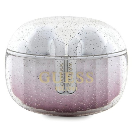 Casti True Wireless, Bluetooth 5.3, IPX4, Type-C - Guess (GUTWSHDGKEEP) - Glitter Pink Gradient