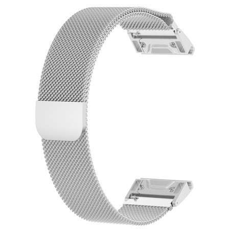 Curea pentru Instinct 2S/2S Solar/Approach S70 42mm/fenix 7S Pro Sapphire Solar - Techsuit Watchband QuickFit 20mm (W009) - Silver