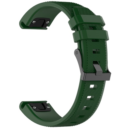 Curea pentru Instinct 2S/2S Solar/Approach S70 42mm/fenix 7S Pro Sapphire Solar - Techsuit Watchband QuickFit 20mm (W058) - Dark Green