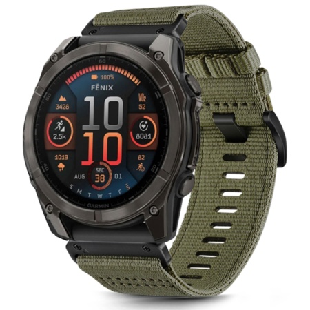 Curea pentru Instinct 2S/2S Solar/Approach S70 42mm/fenix 7S Pro Sapphire Solar - Techsuit Watchband (W070) - Camo Green